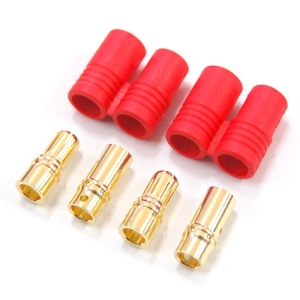 UP-HXT60-1 HXT 6mm Gold Connector w/ Protector (2pcs)