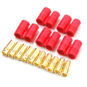 UP-HXT60-2 HXT 6mm Gold Connector w/ Protector (5pcs)