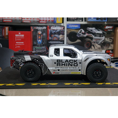 [포드랩터 바자레이 V2] LOS03020V2T2 1/10 Black Rhino Ford Raptor Baja Rey 4WD Brushless RTR with SMART