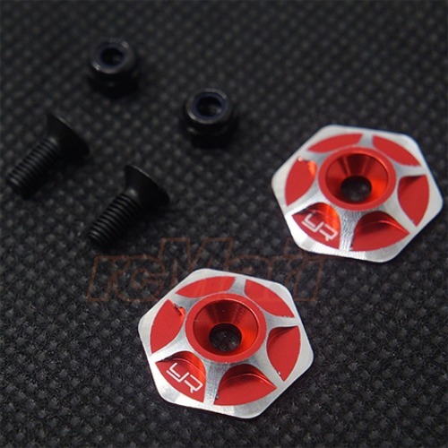 [#YA-0504RD] [2개입] Aluminum Wing Holder for 1/10 1/8 Off-Road Buggy Truggy (Red) 윙와셔
